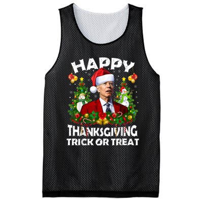 Funny Joe Biden Confused Happy Thanksgiving For Christmas Mesh Reversible Basketball Jersey Tank