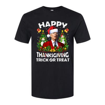 Funny Joe Biden Confused Happy Thanksgiving For Christmas Softstyle CVC T-Shirt