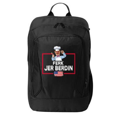 Ferk Jer Berdin Usa American Flag City Backpack