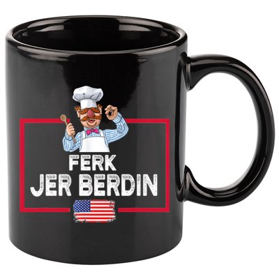 Ferk Jer Berdin Usa American Flag 11oz C Handle Ceramic Mug