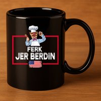 Ferk Jer Berdin Usa American Flag 11oz C Handle Ceramic Mug