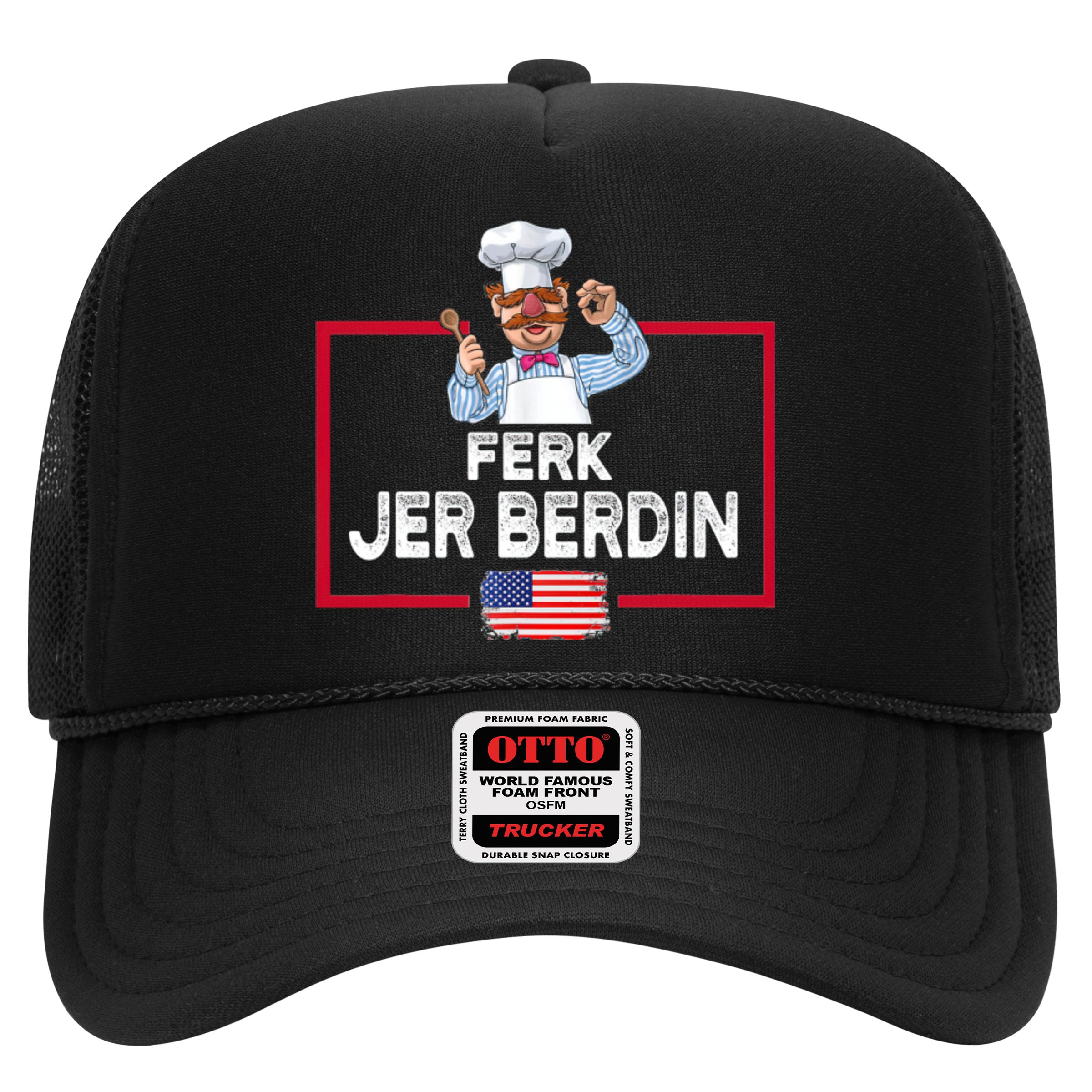 Ferk Jer Berdin Usa American Flag Hat