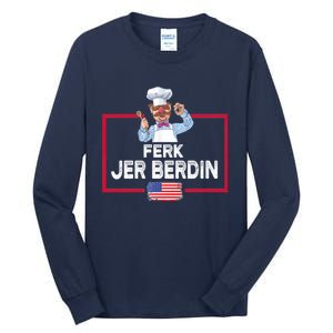 Ferk Jer Berdin Usa American Flag Tall Long Sleeve T-Shirt