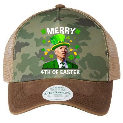 Funny Joe Biden St Patricks Day Merry 4th Of Easter Legacy Tie Dye Trucker Hat