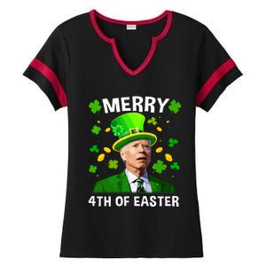 Funny Joe Biden St Patricks Day Merry 4th Of Easter Ladies Halftime Notch Neck Tee