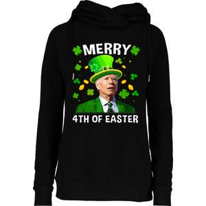 Funny Joe Biden St Patricks Day Merry 4th Of Easter Womens Funnel Neck Pullover Hood