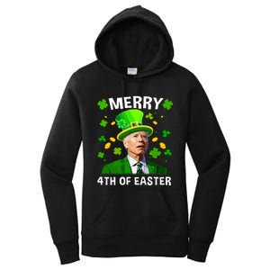 Funny Joe Biden St Patricks Day Merry 4th Of Easter Women's Pullover Hoodie