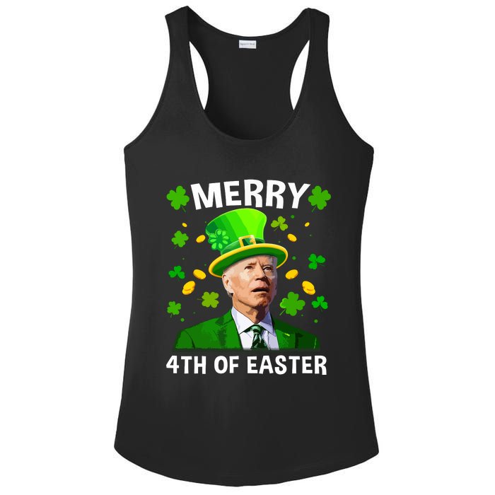 Funny Joe Biden St Patricks Day Merry 4th Of Easter Ladies PosiCharge Competitor Racerback Tank