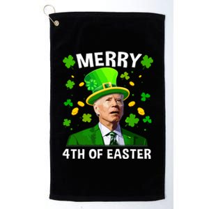 Funny Joe Biden St Patricks Day Merry 4th Of Easter Platinum Collection Golf Towel