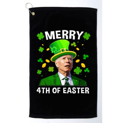 Funny Joe Biden St Patricks Day Merry 4th Of Easter Platinum Collection Golf Towel