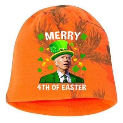 Funny Joe Biden St Patricks Day Merry 4th Of Easter Kati - Camo Knit Beanie