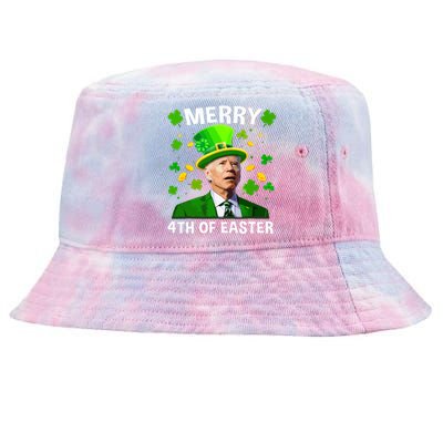 Funny Joe Biden St Patricks Day Merry 4th Of Easter Tie-Dyed Bucket Hat