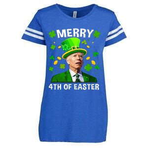 Funny Joe Biden St Patricks Day Merry 4th Of Easter Enza Ladies Jersey Football T-Shirt