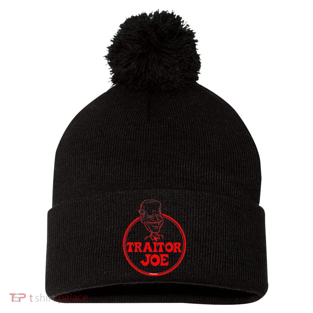 Funny Joe Biden  Pom Pom 12in Knit Beanie
