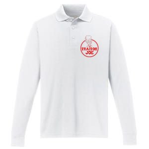 Funny Joe Biden  Performance Long Sleeve Polo