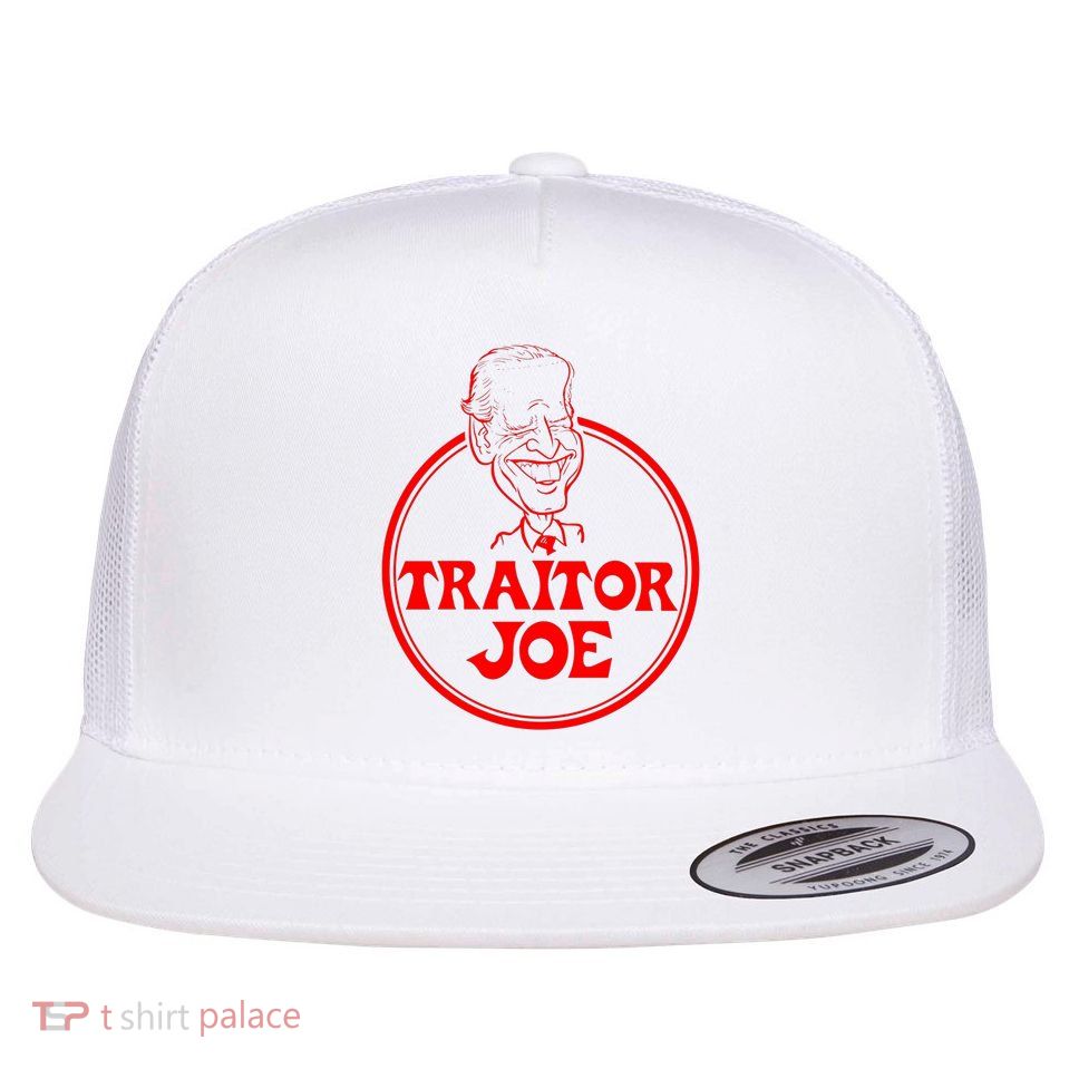Funny Joe Biden  Flat Bill Trucker Hat