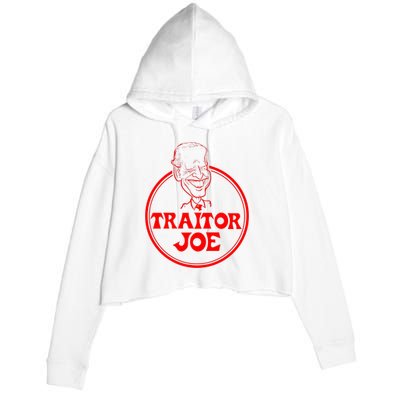 Funny Joe Biden  Crop Fleece Hoodie
