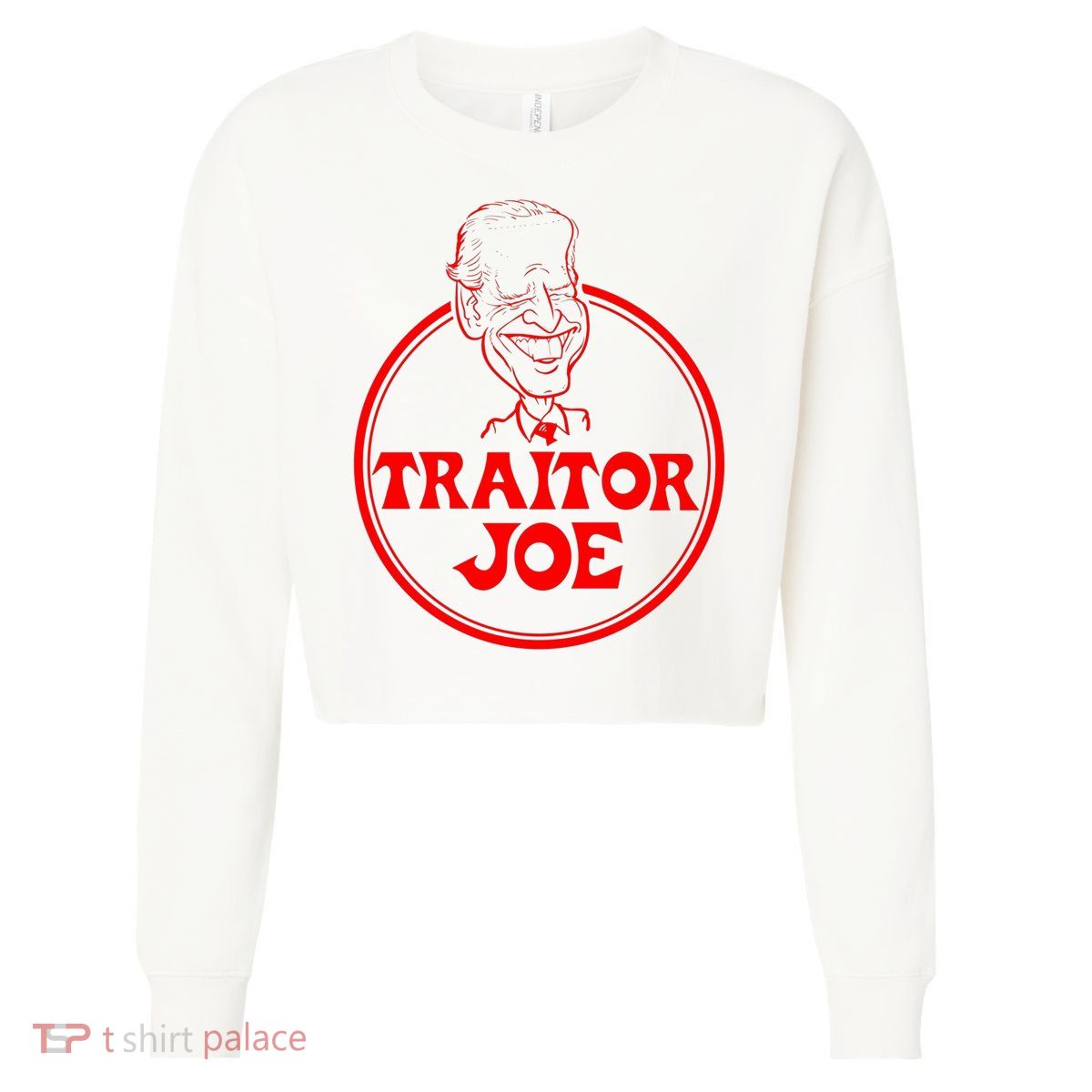Funny Joe Biden  Cropped Pullover Crew