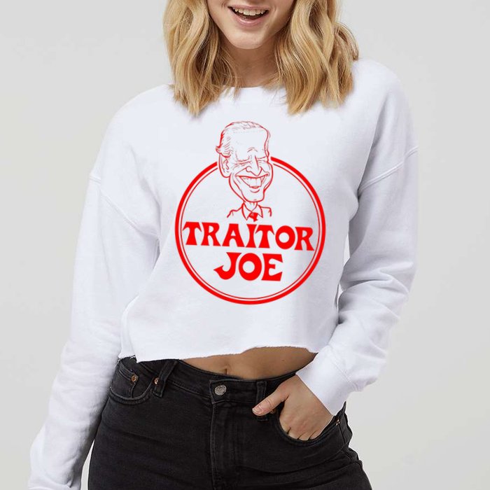 Funny Joe Biden  Cropped Pullover Crew