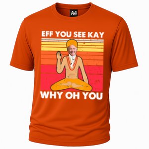 Funny Joe Biden Yoga Eff You See Kay Meditation Anti Biden Great Gift Cooling Performance Crew T-Shirt