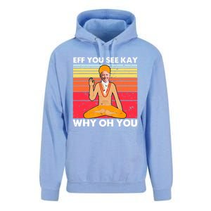 Funny Joe Biden Yoga Eff You See Kay Meditation Anti Biden Great Gift Unisex Surf Hoodie