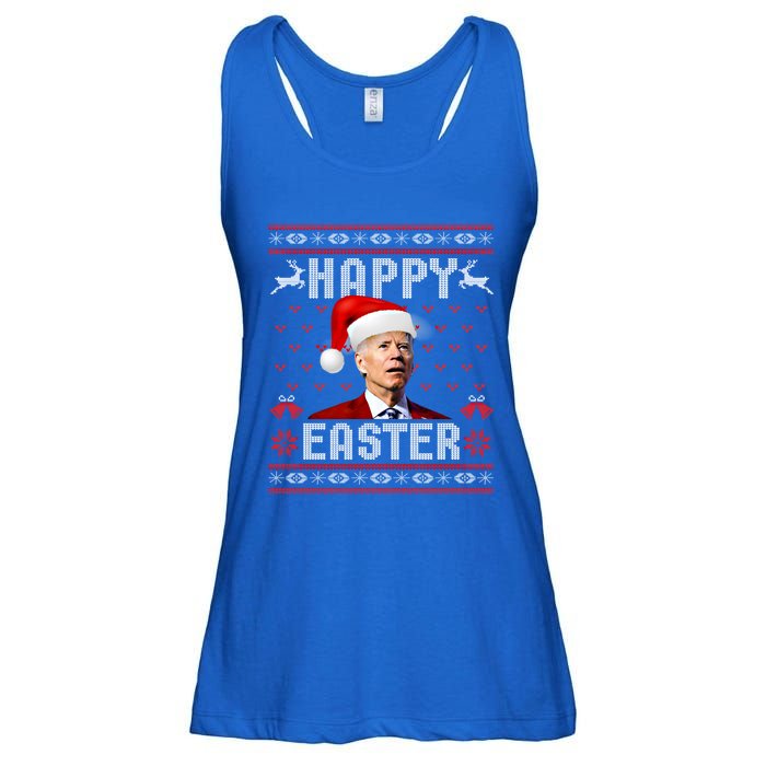 Funny Joe Biden Happy Easter Ugly Christmas Sweater Gift Ladies Essential Flowy Tank