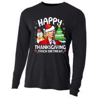 Funny Joe Biden Merry Thanksgiving Trick Or Treat Christmas Cooling Performance Long Sleeve Crew