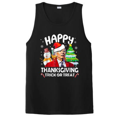 Funny Joe Biden Merry Thanksgiving Trick Or Treat Christmas PosiCharge Competitor Tank