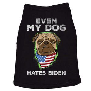 Funny Joe Biden Even My Dog Hates Biden Anti President Retro Doggie Tank