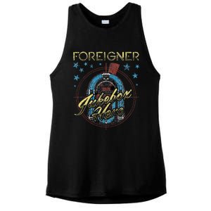 F.O.R.E.I.G.N.E.R Juke Box Hero Ladies PosiCharge Tri-Blend Wicking Tank