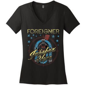 F.O.R.E.I.G.N.E.R Juke Box Hero Women's V-Neck T-Shirt