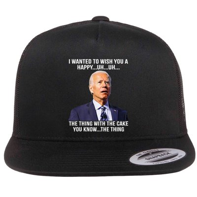 Funny Joe Biden Confused Happy Birthday You Know The Thing Flatbill Hat