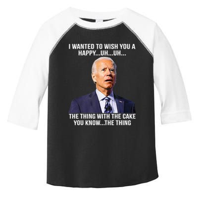 Funny Joe Biden Confused Happy Birthday You Know The Thing Toddler Fine Jersey T-Shirt