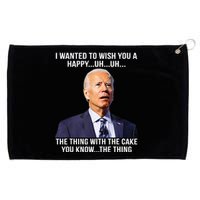 Funny Joe Biden Confused Happy Birthday You Know The Thing Grommeted Golf Towel