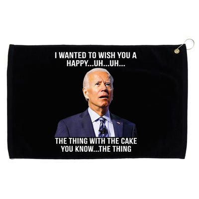 Funny Joe Biden Confused Happy Birthday You Know The Thing Grommeted Golf Towel