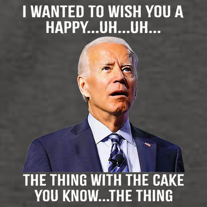Funny Joe Biden Confused Happy Birthday You Know The Thing Vector Backpack