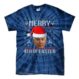 Funny Joe Biden Happy 4th Of Easter Ugly Christmas Sweater Tie-Dye T-Shirt