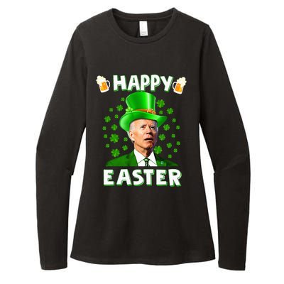 Funny Joe Biden Easter Confused St Patricks Day Womens CVC Long Sleeve Shirt