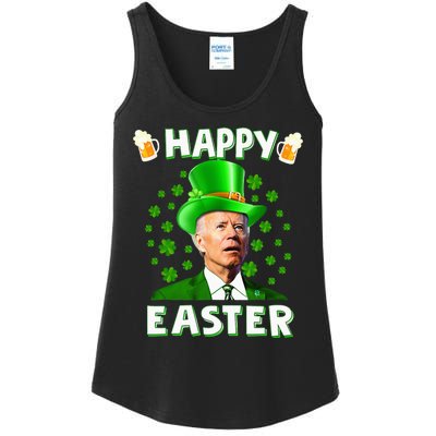 Funny Joe Biden Easter Confused St Patricks Day Ladies Essential Tank