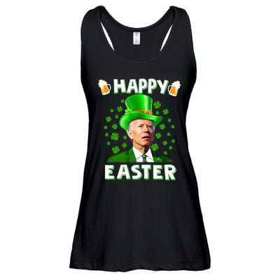 Funny Joe Biden Easter Confused St Patricks Day Ladies Essential Flowy Tank