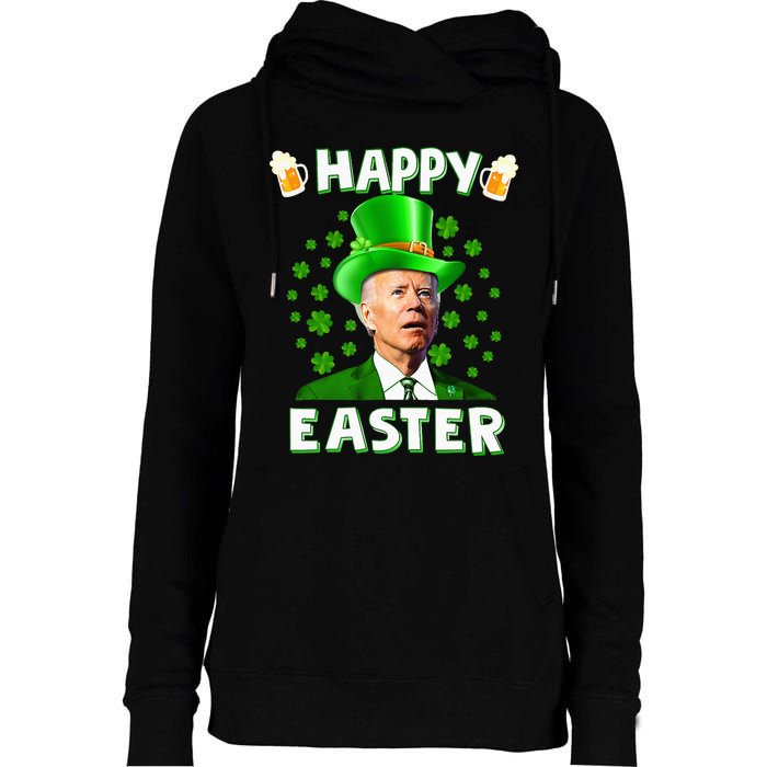 Funny Joe Biden Easter Confused St Patricks Day Womens Funnel Neck Pullover Hood