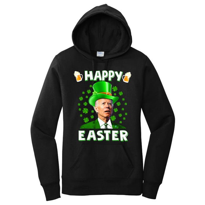 Funny Joe Biden Easter Confused St Patricks Day Women's Pullover Hoodie