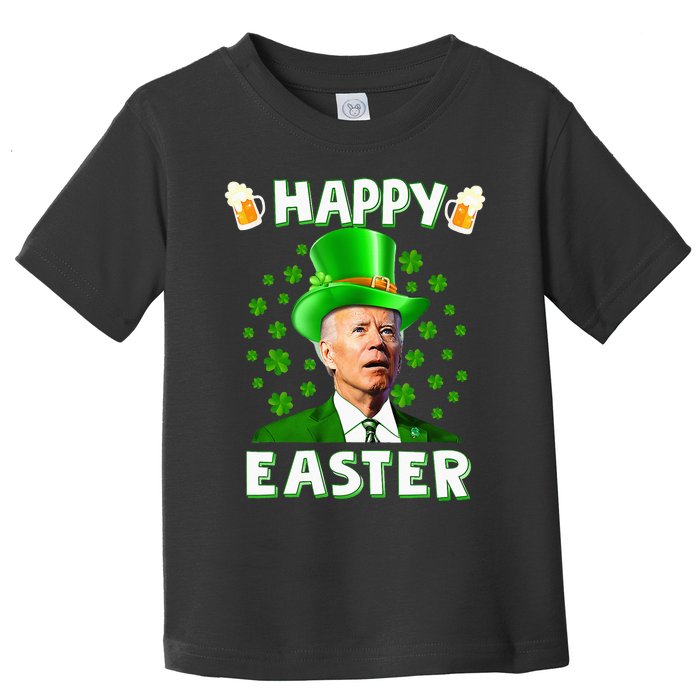 Funny Joe Biden Easter Confused St Patricks Day Toddler T-Shirt