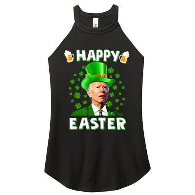 Funny Joe Biden Easter Confused St Patricks Day Women's Perfect Tri Rocker Tank