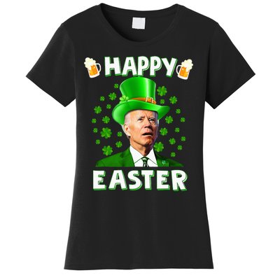 Funny Joe Biden Easter Confused St Patricks Day Women's T-Shirt