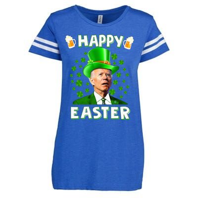 Funny Joe Biden Easter Confused St Patricks Day Enza Ladies Jersey Football T-Shirt