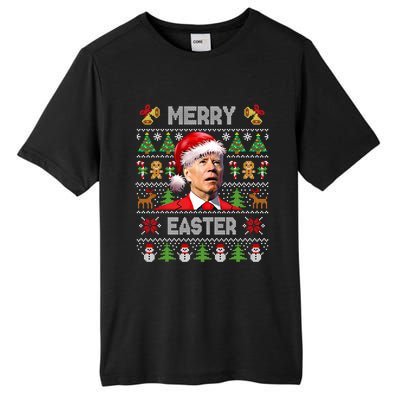 Funny Joe Biden Happy Easter Ugly Christmas Sweater Cute Gift Tall Fusion ChromaSoft Performance T-Shirt