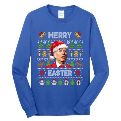 Funny Joe Biden Happy Easter Ugly Christmas Sweater Cute Gift Tall Long Sleeve T-Shirt