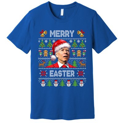 Funny Joe Biden Happy Easter Ugly Christmas Sweater Cute Gift Premium T-Shirt