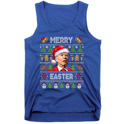 Funny Joe Biden Happy Easter Ugly Christmas Sweater Cute Gift Tank Top